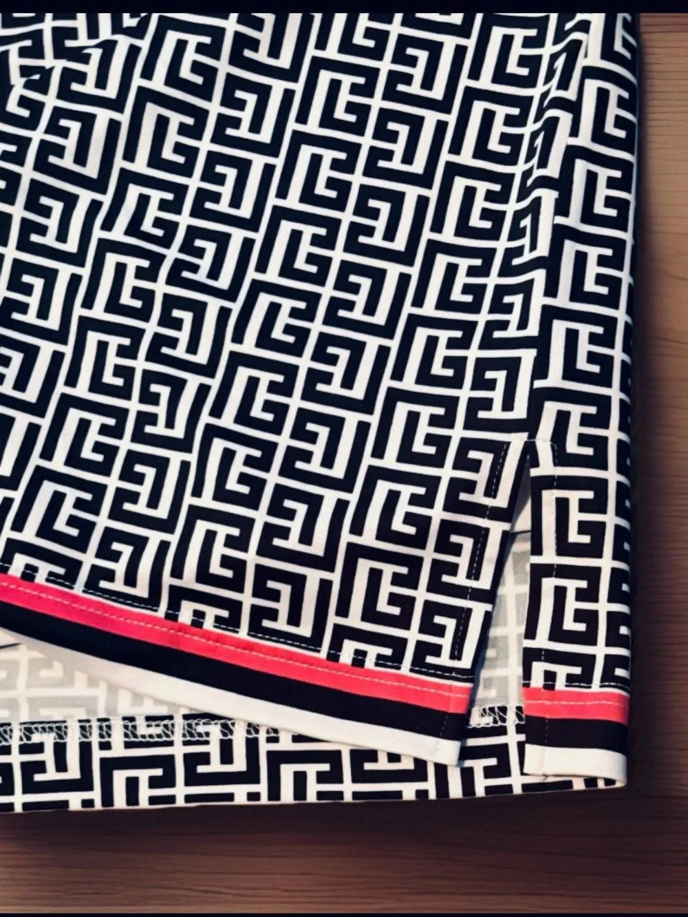 Golftini Ebb and Flow Pull-On Stretch Knit Skort Black & White Geometric PrintXL - Picture 10 of 14